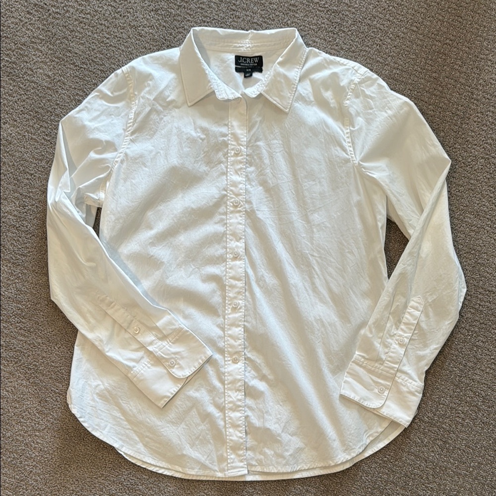 J. Crew Slim Fit White Dress Shirt